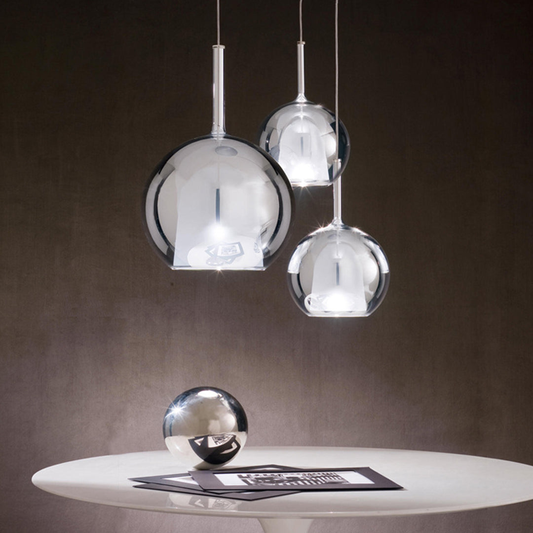 Glass Ball Pendant Light Nordic LED Glass Art Island Light