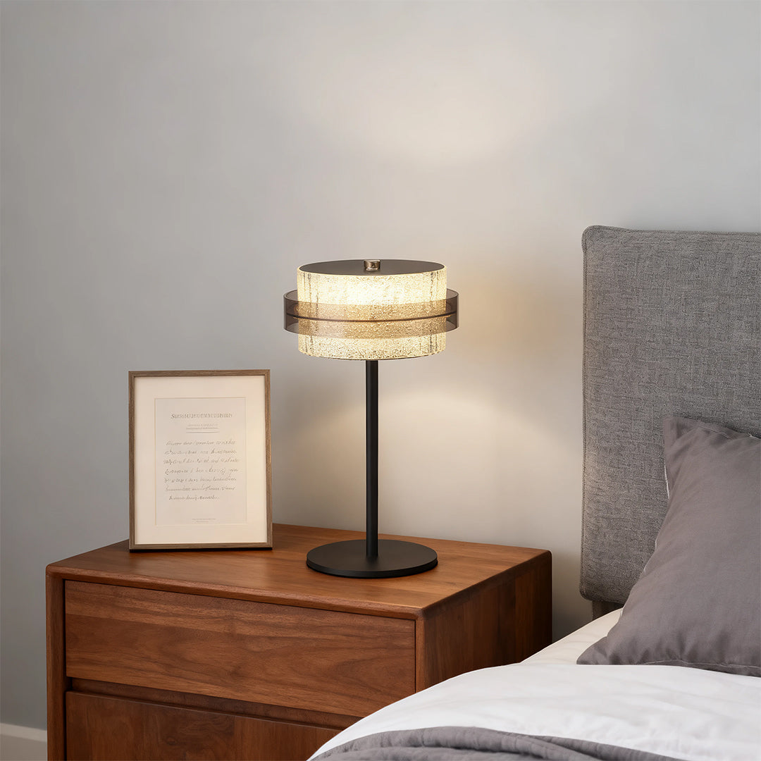 Vintage Metal Table Lamp Atmosphere Iron Frame Ps Lampshade Light