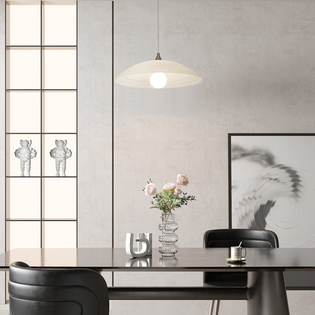 Japanese Style Pendant Light Retro Water Pattern Glass Light