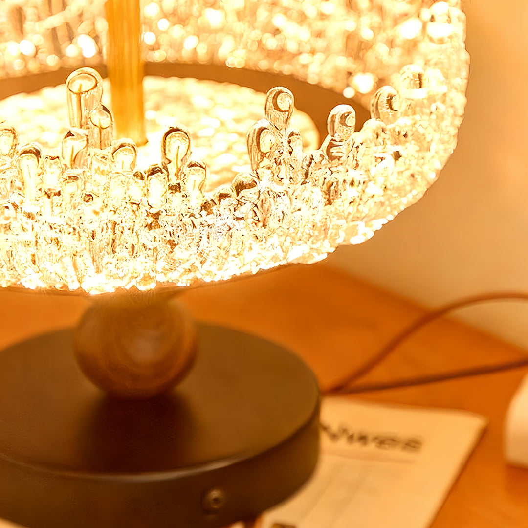 Unique Semi Flush Ceiling Light Vintage Water Drop Walnut Colored Lamp