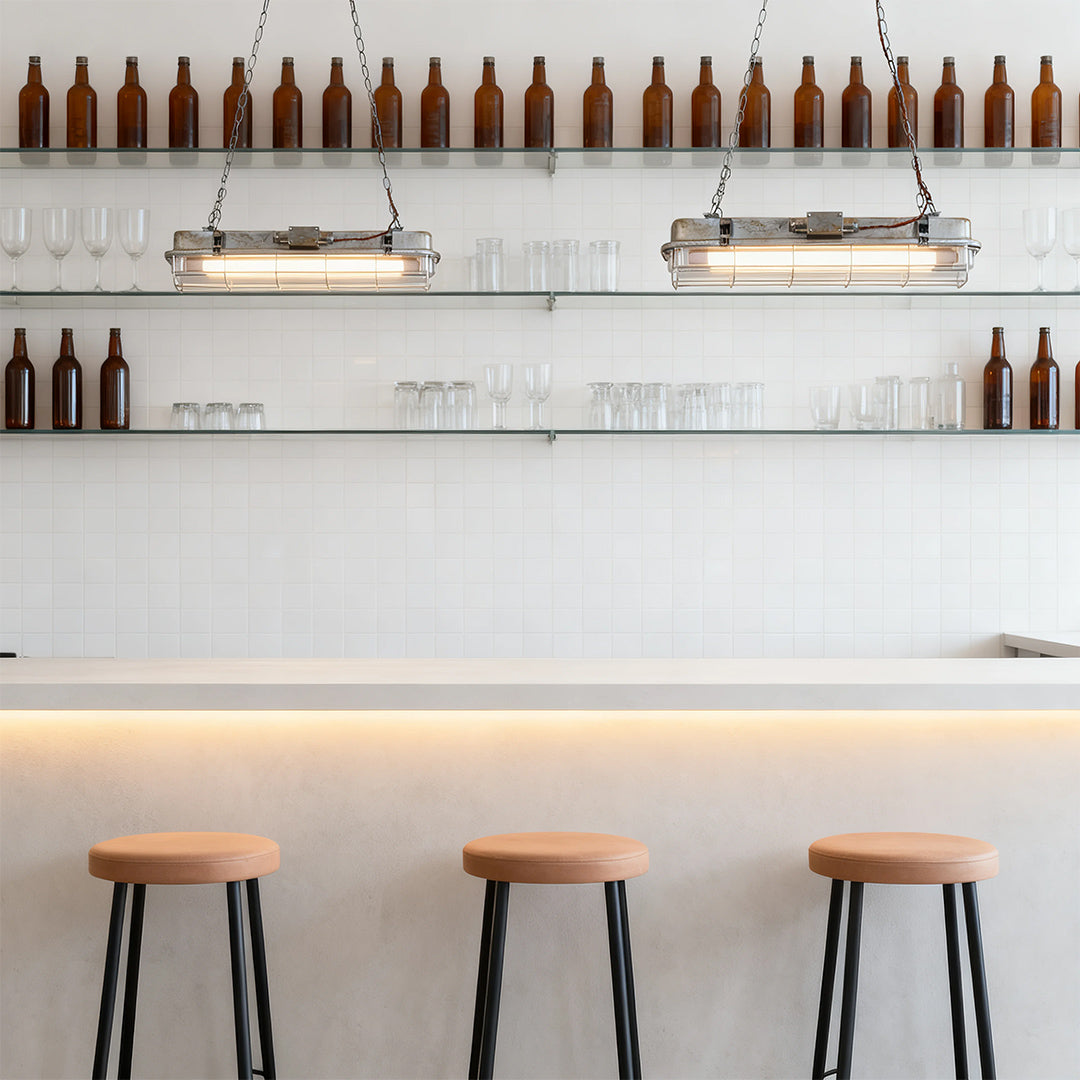 Industrial Pendant Lights Glass Shade Single-Head Retro Creative Light