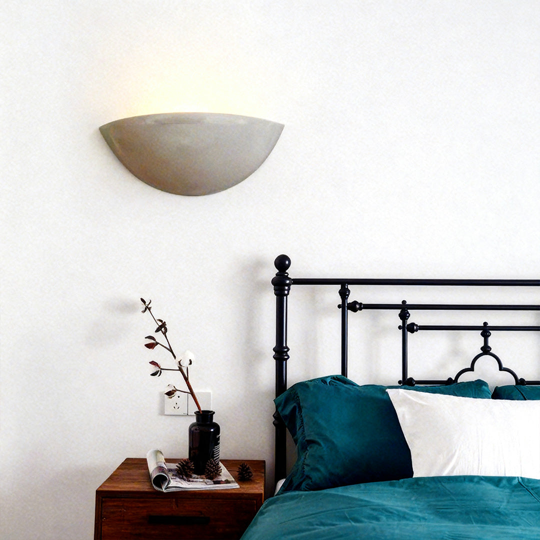 Night Wall Light Cement Up Lighting Minimalist Cement Body Lamp