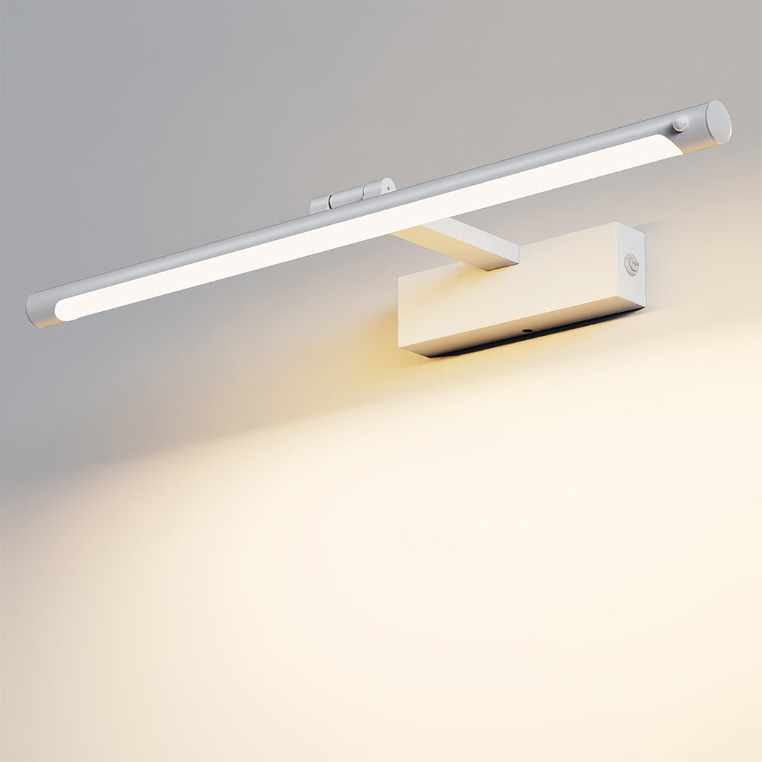 Modern Bathroom Vanity Light Minimalist White Acrylic Linear Light
