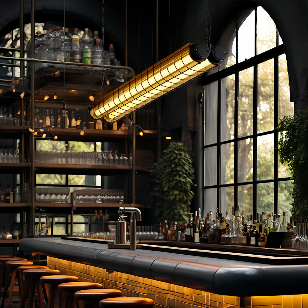 Vintage Style Pendant Lights Creative Long Strip Ceiling Light