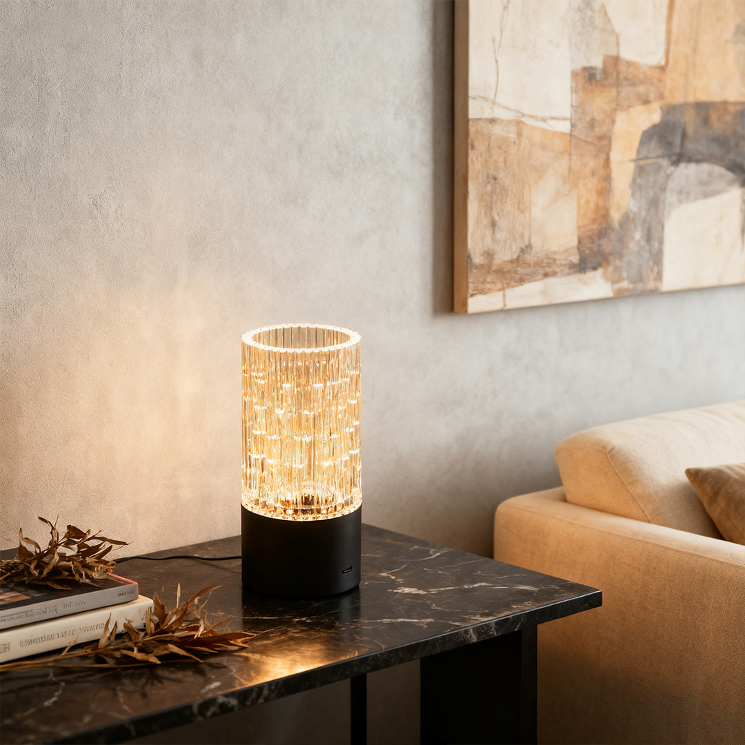 Deco Table Lamp with ABS and PS Material Artistic Vase Light