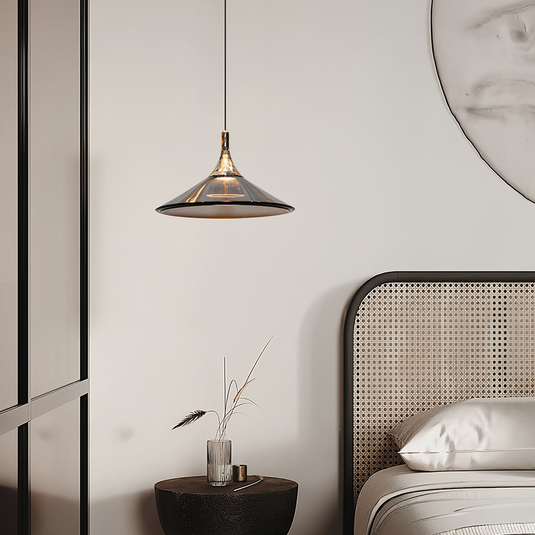 Rise and Fall Pendant Lights Aluminum Acrylic Ceiling Light