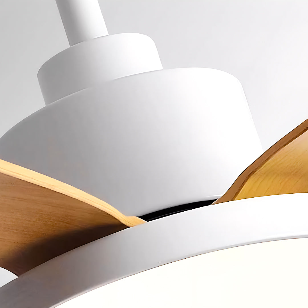 Ceiling Fans with 5 Lights Nordic Style Chandelier Look Fan Lamp