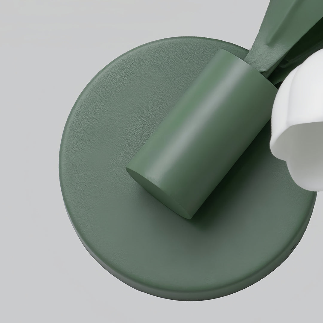 Floral Wall Lights French Country  Classic Bellflower Glass Lamp