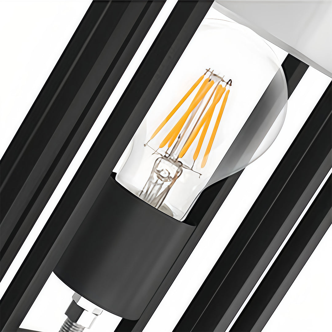 Black Retro Aluminum Path Lights with Frosted Glass Outdoor Waterproof Landscape Lighting