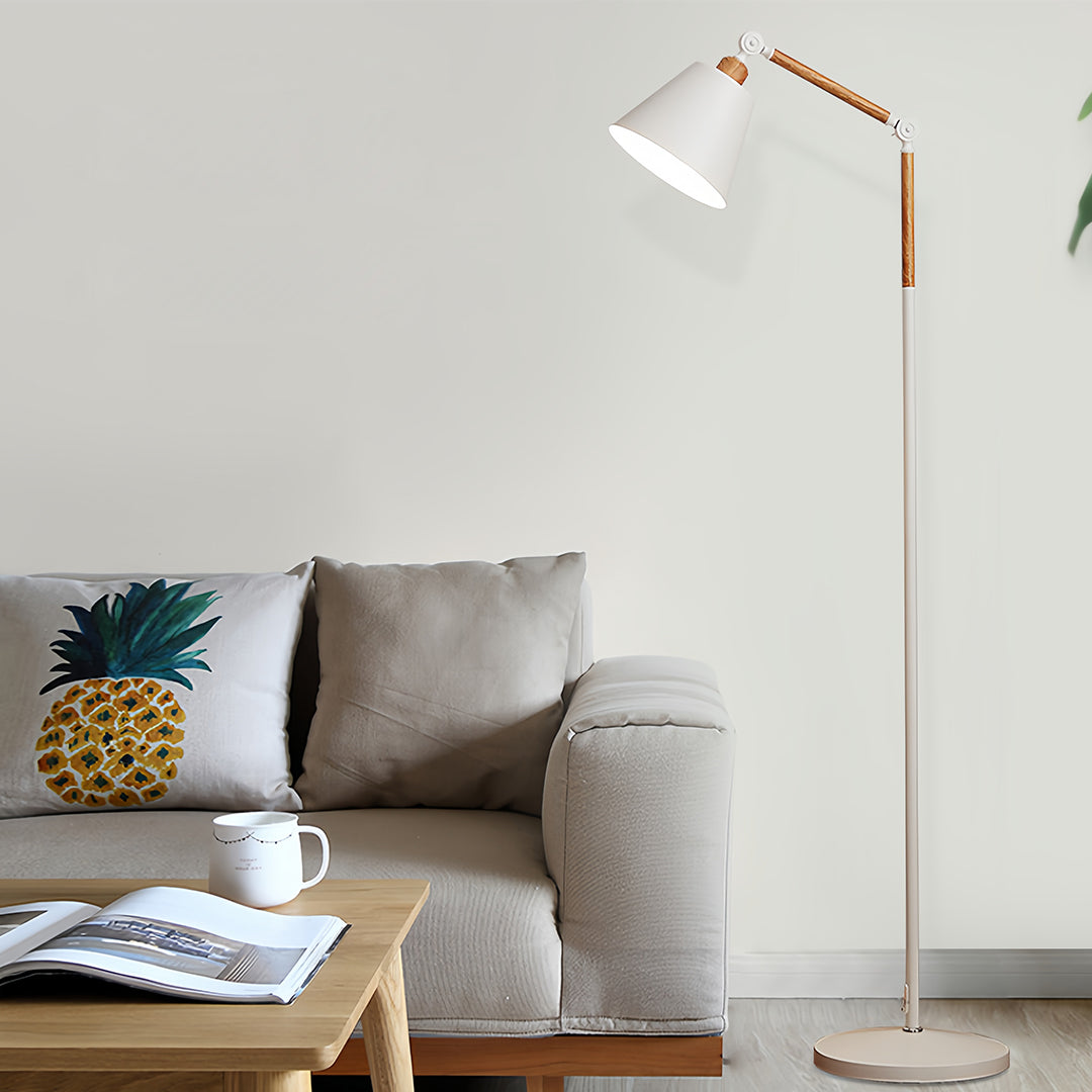 Metallic Floor Lamp Modern Adjustable Standing Lamp