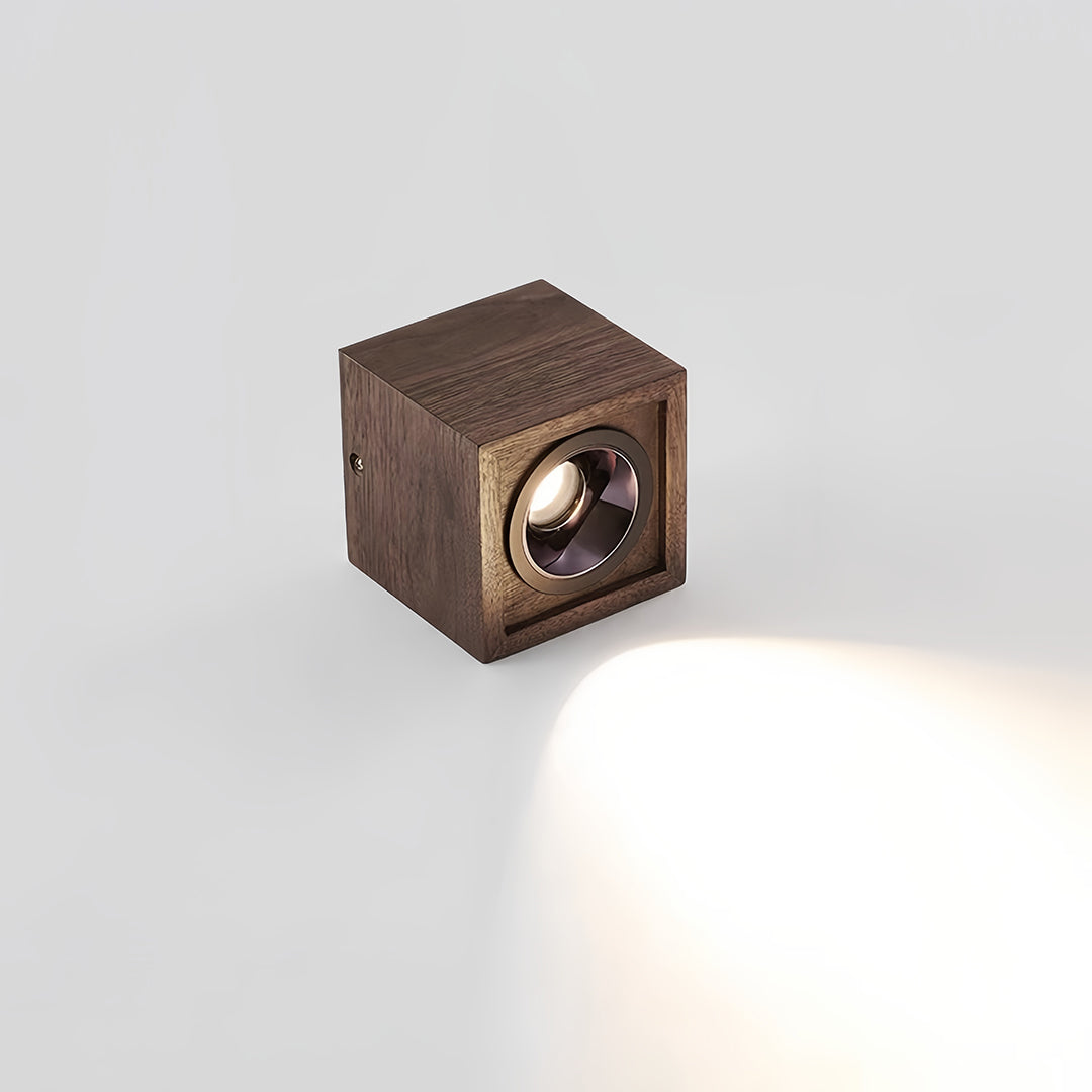 LED Recessed Downlights Walnut colored Stylish Multi-Head Lights
