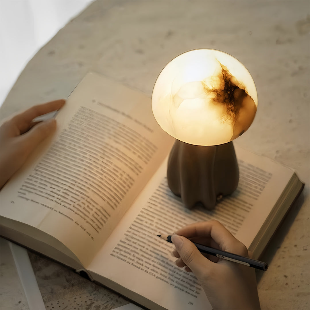 Table Mushroom Lamps Nordic Resin  LED Unique Atmosphere Lamp