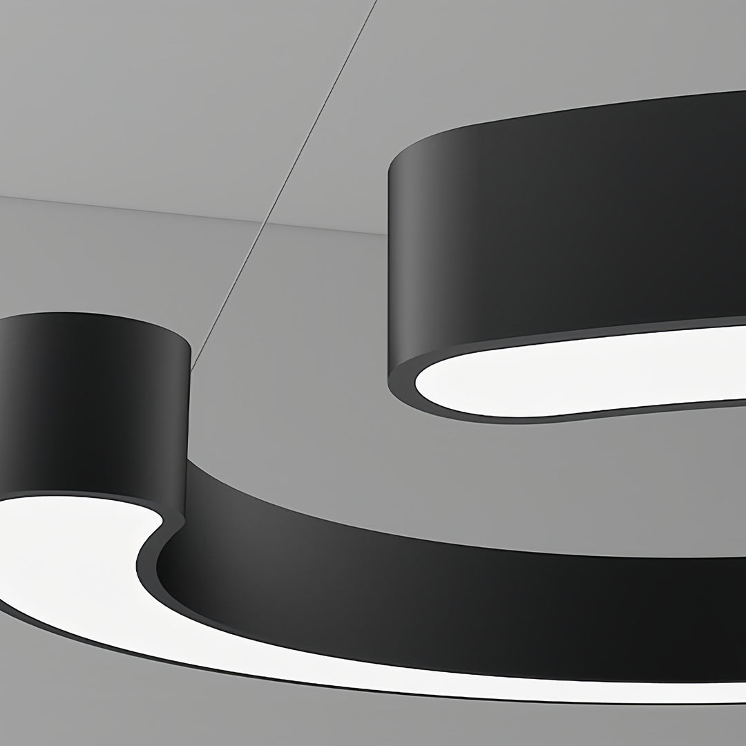 Geometric Pendant Light Iron Frame and Acrylic Ceiling Light