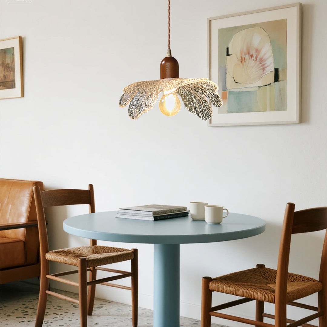 Lotus Light Pendant Japanese Retro Leaf Small Pendant Lamps