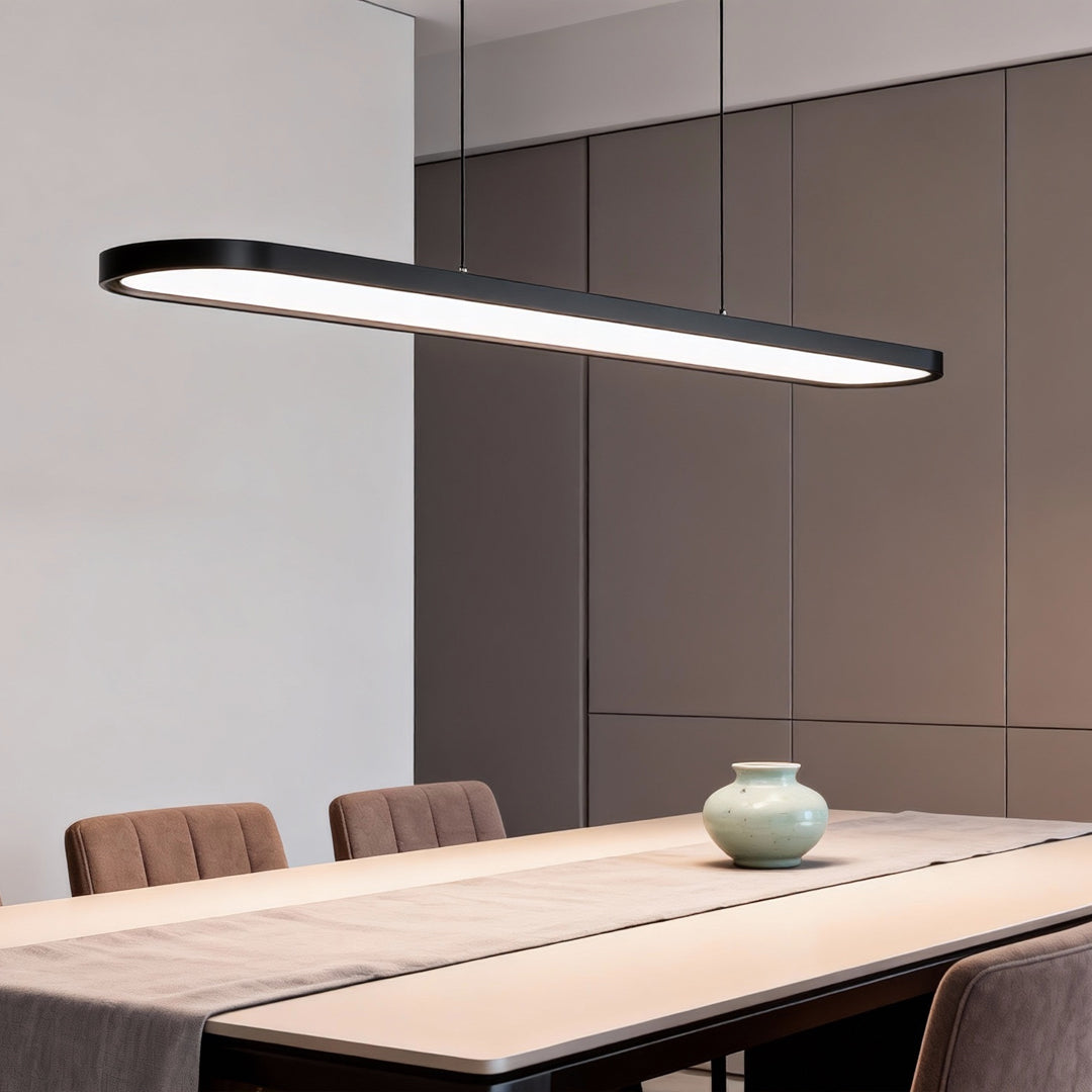 Black/White/Coffee Oval Shaped LED Modern Ceiling Lights Pendant Lights