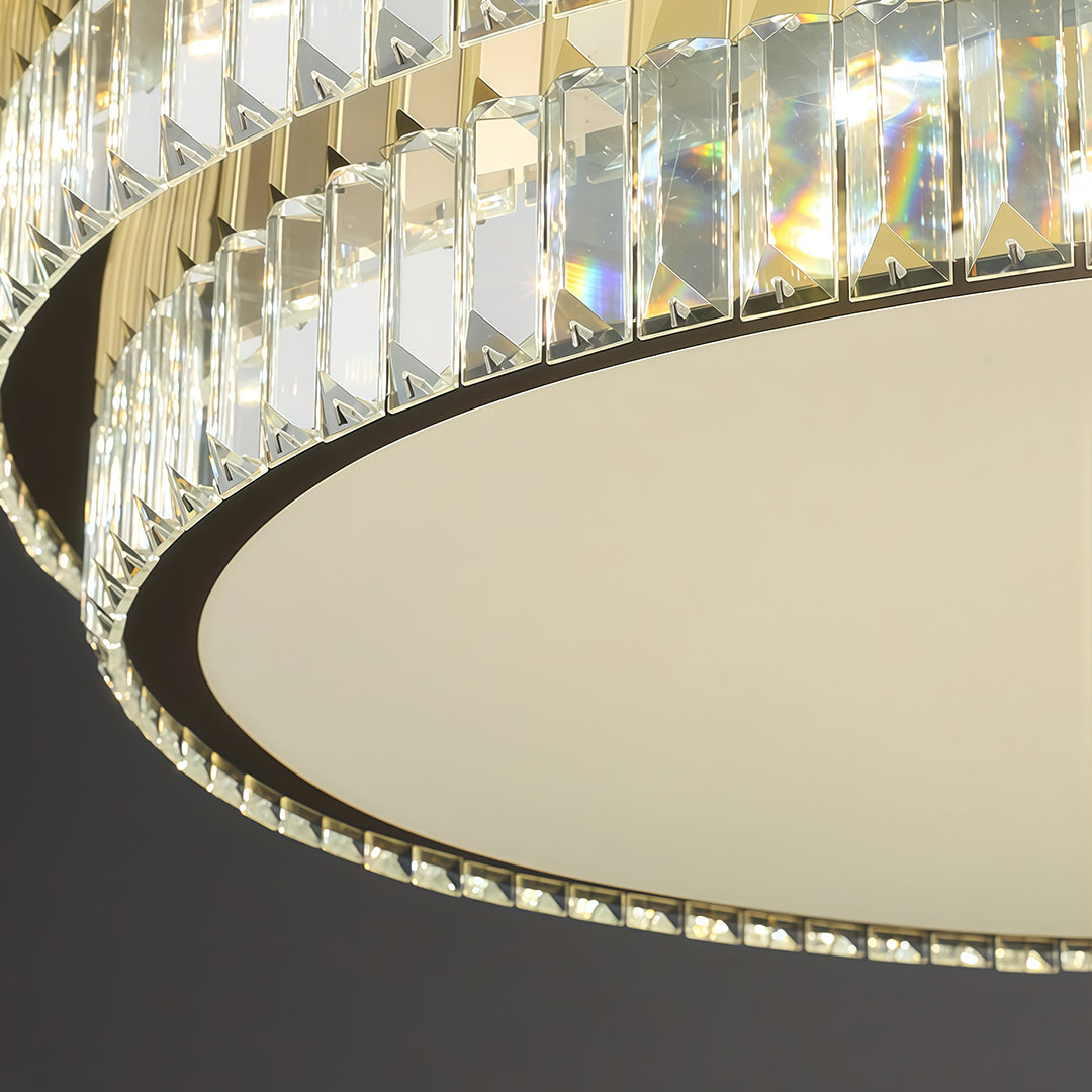 LED Flush Mount Lighting Luxury Eye-Protecting Crystal Lamp
