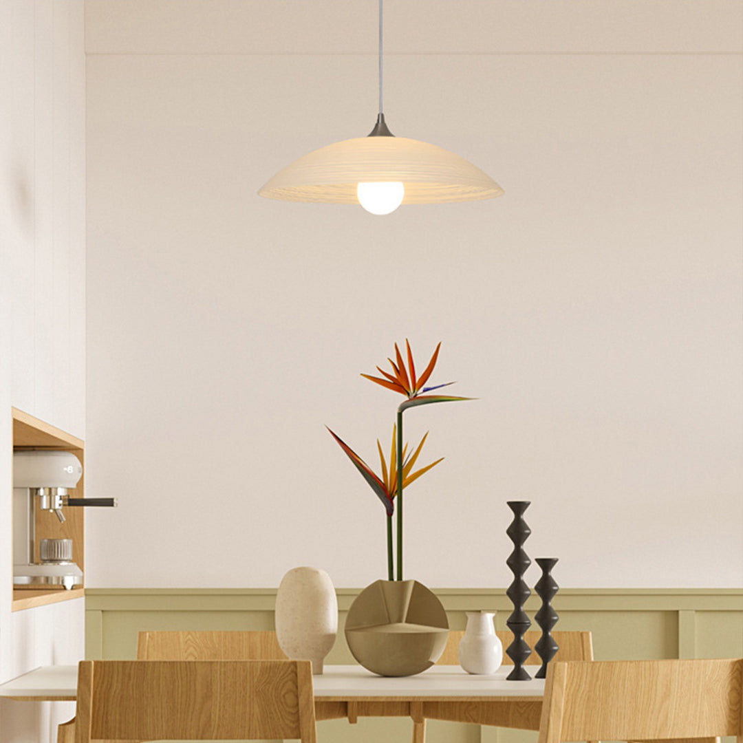 Japanese Style Pendant Light Retro Water Pattern Glass Light