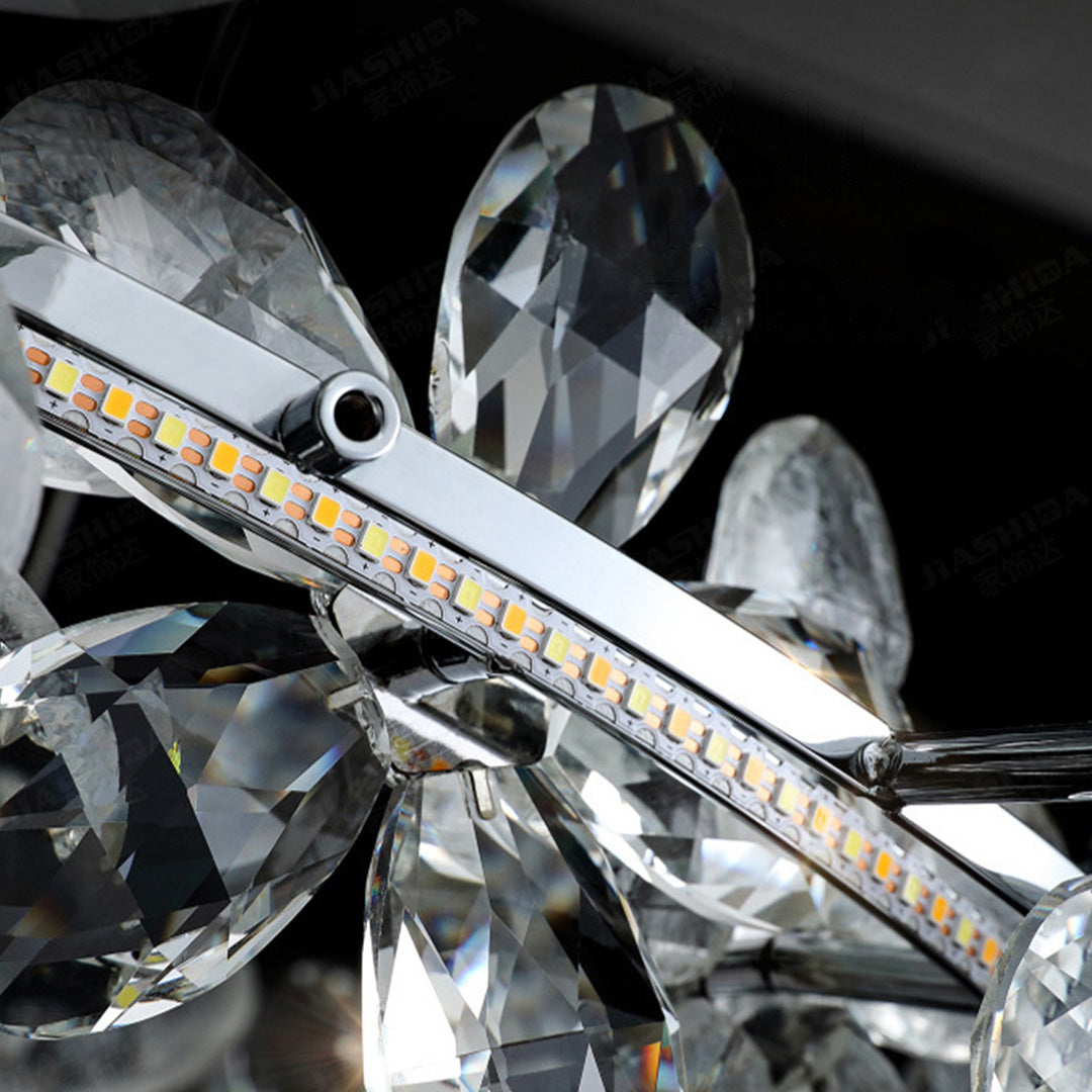 Dining Room Crystal Chandelier  French Flower Art Chandelier