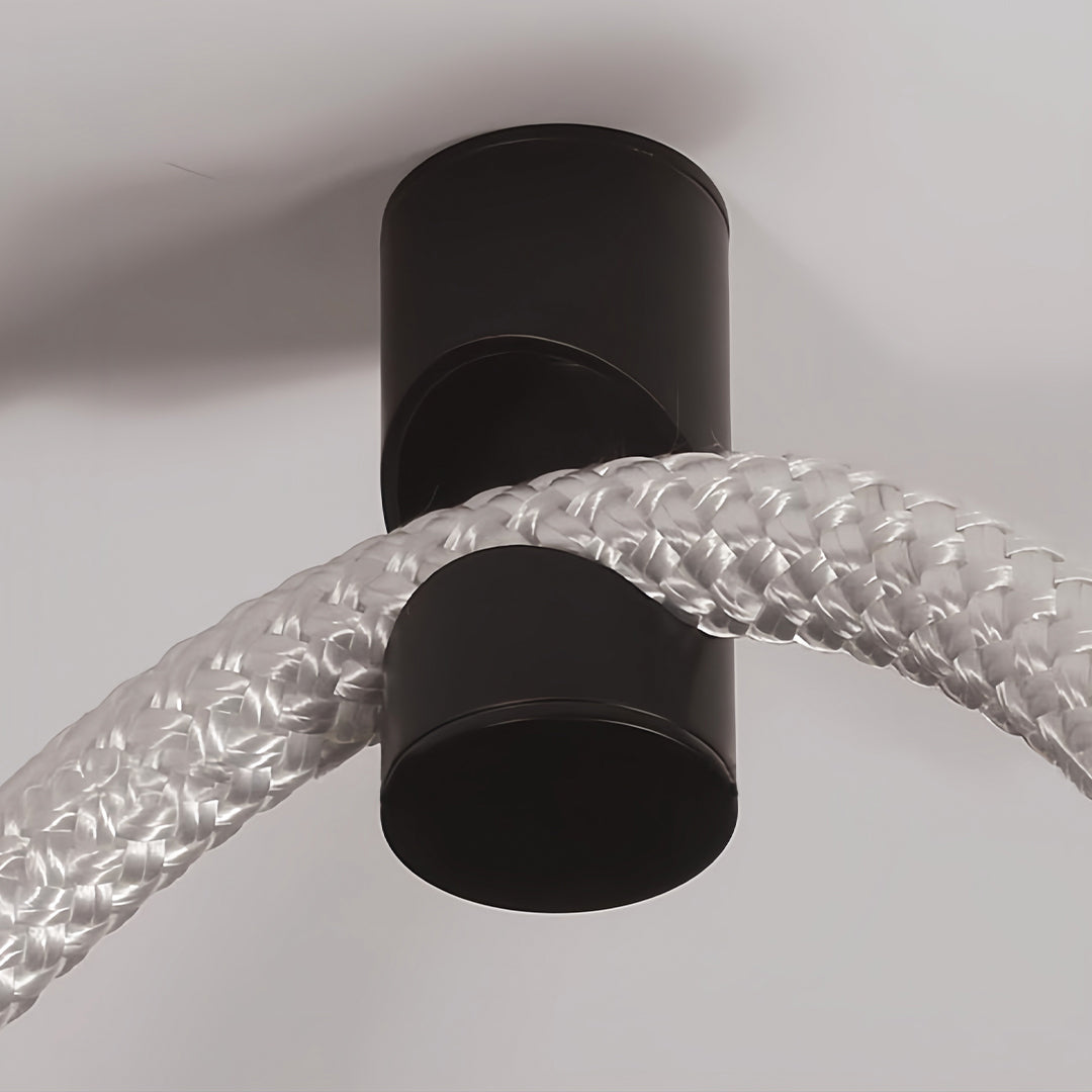 Long LED Ceiling Light Minimalist Creative Black Linear Lamp