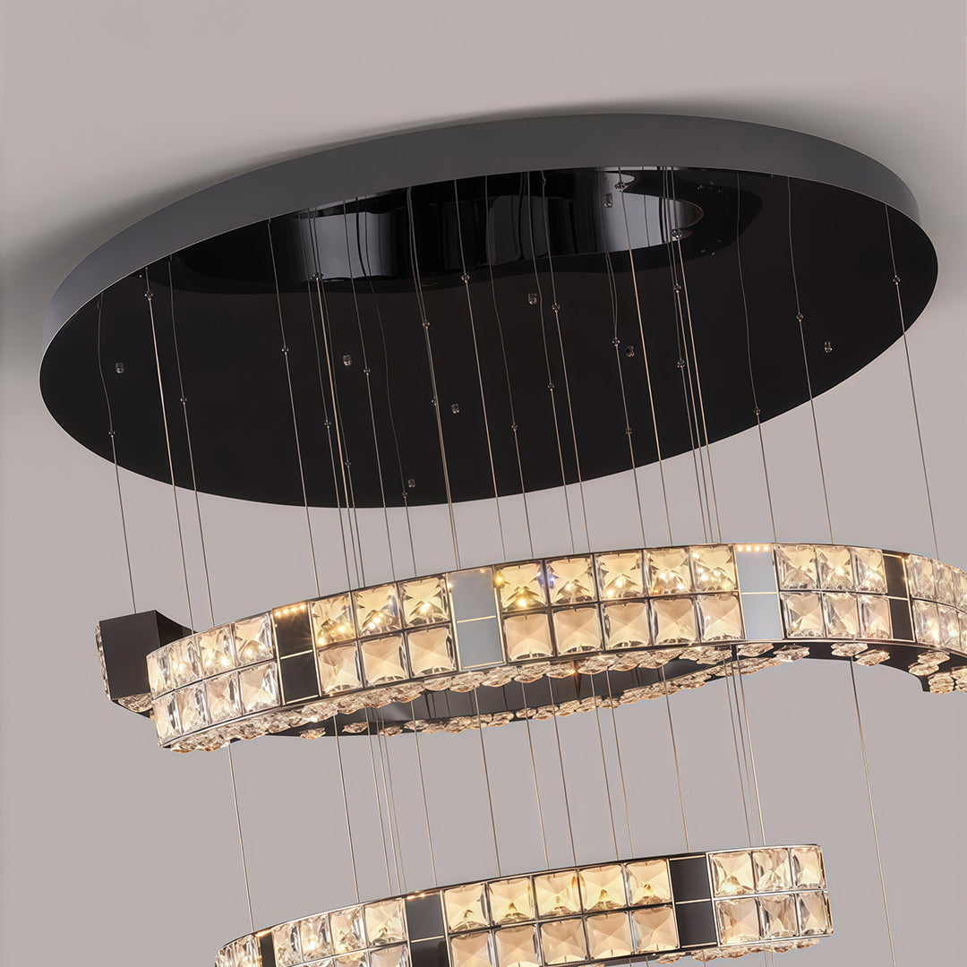 K9 Crystal Chandelier Modern Minimalist Elegant Ceiling Light