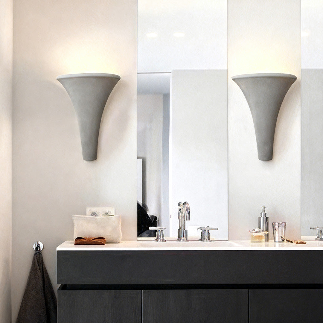 Night Wall Light Cement Up Lighting Minimalist Cement Body Lamp