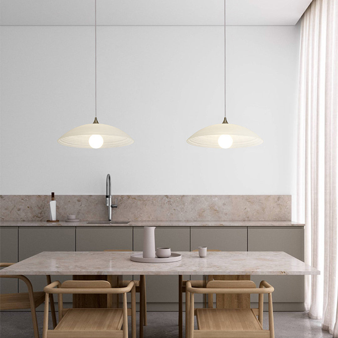 Japanese Style Pendant Light Retro Water Pattern Glass Light