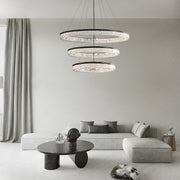 Circle Pendant Light Luxury Ring Art Chandelier