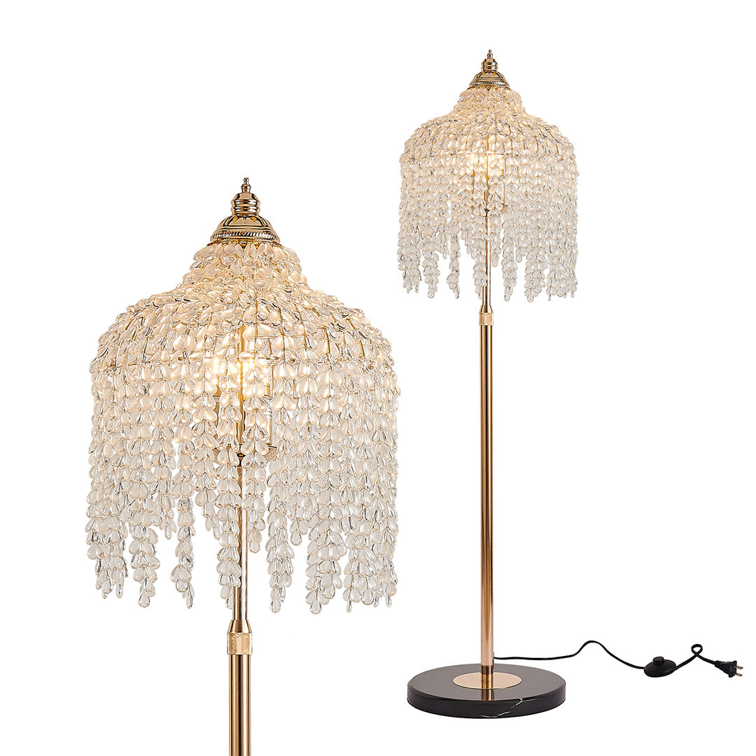 Floor Crystal Lamps LED Decorative Luxury Hardware Light