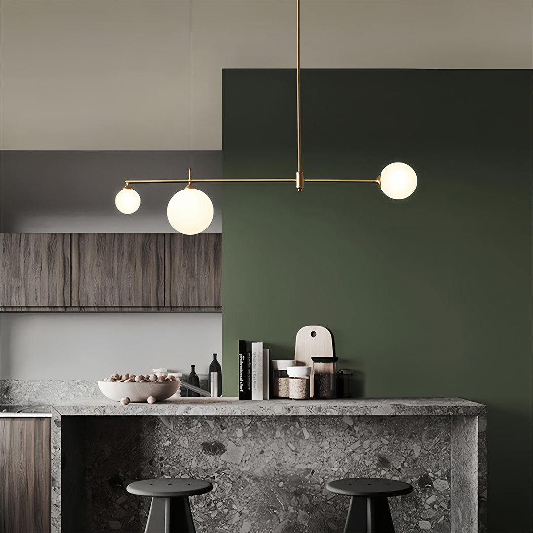 Bubble Glass Pendant Lights Nordic Minimalist Sleek Gold Ceiling Light