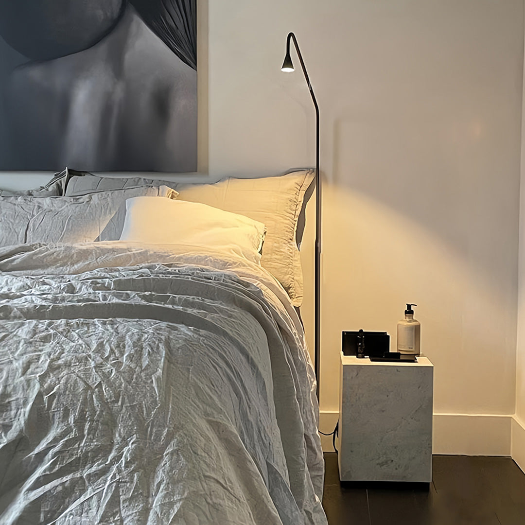 Black and Gold Floor Lamps LED Minimalist Reading Lamps