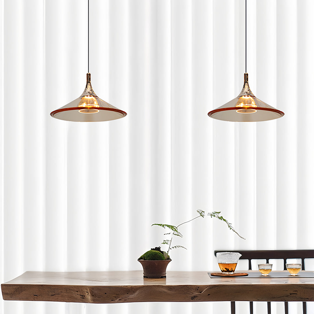 Rise and Fall Pendant Lights Aluminum Acrylic Ceiling Light