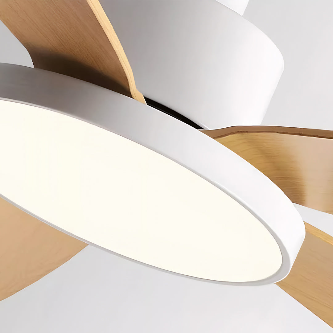 Ceiling Fans with 5 Lights Nordic Style Chandelier Look Fan Lamp