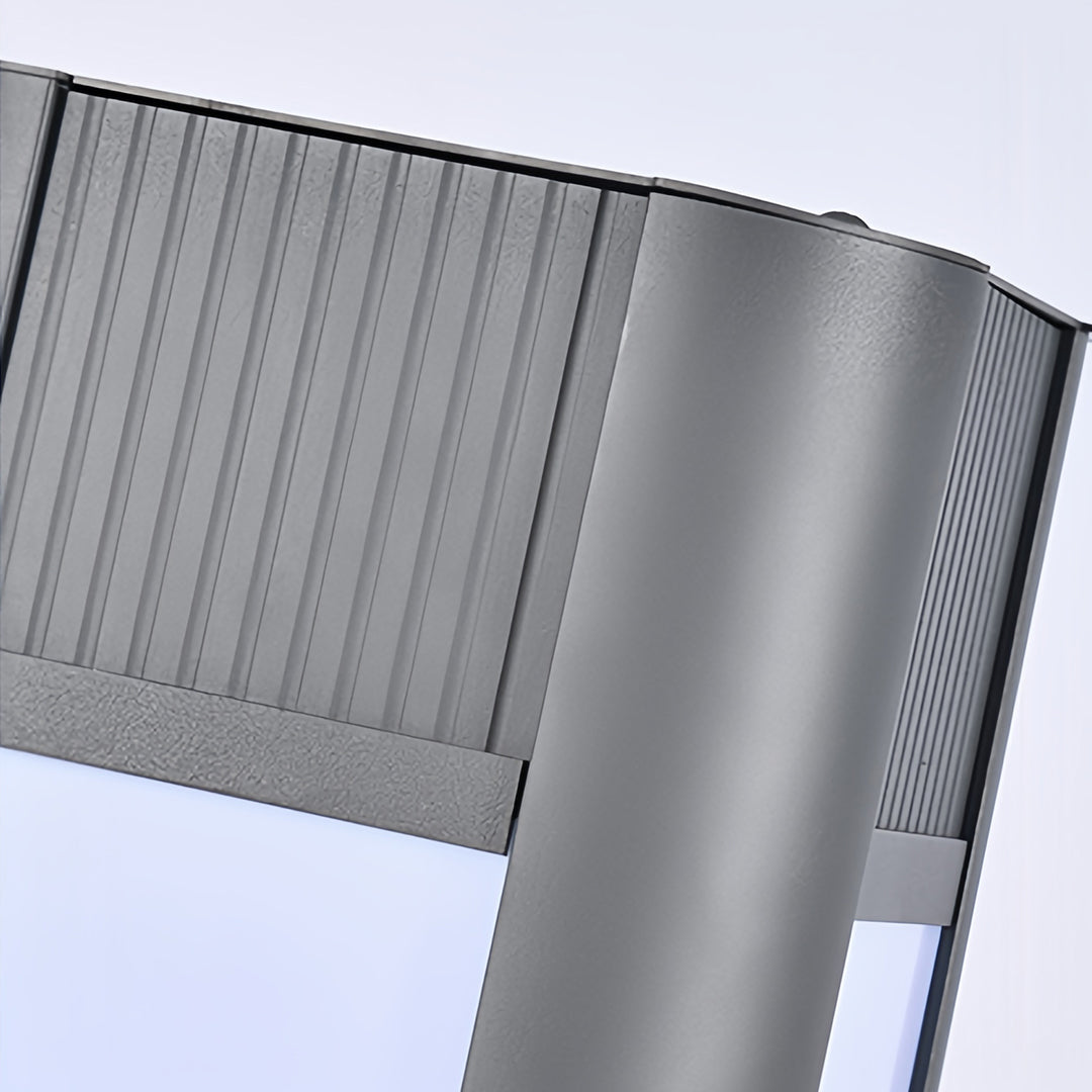 Square Path Lights Industrial Black Garden Outdoor Waterproof Lamp