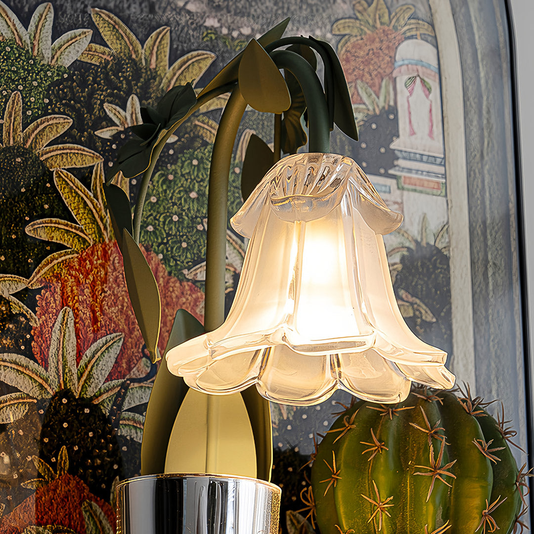 Melt Table Lamp Fireless Scented Flower  Elegant Night Light