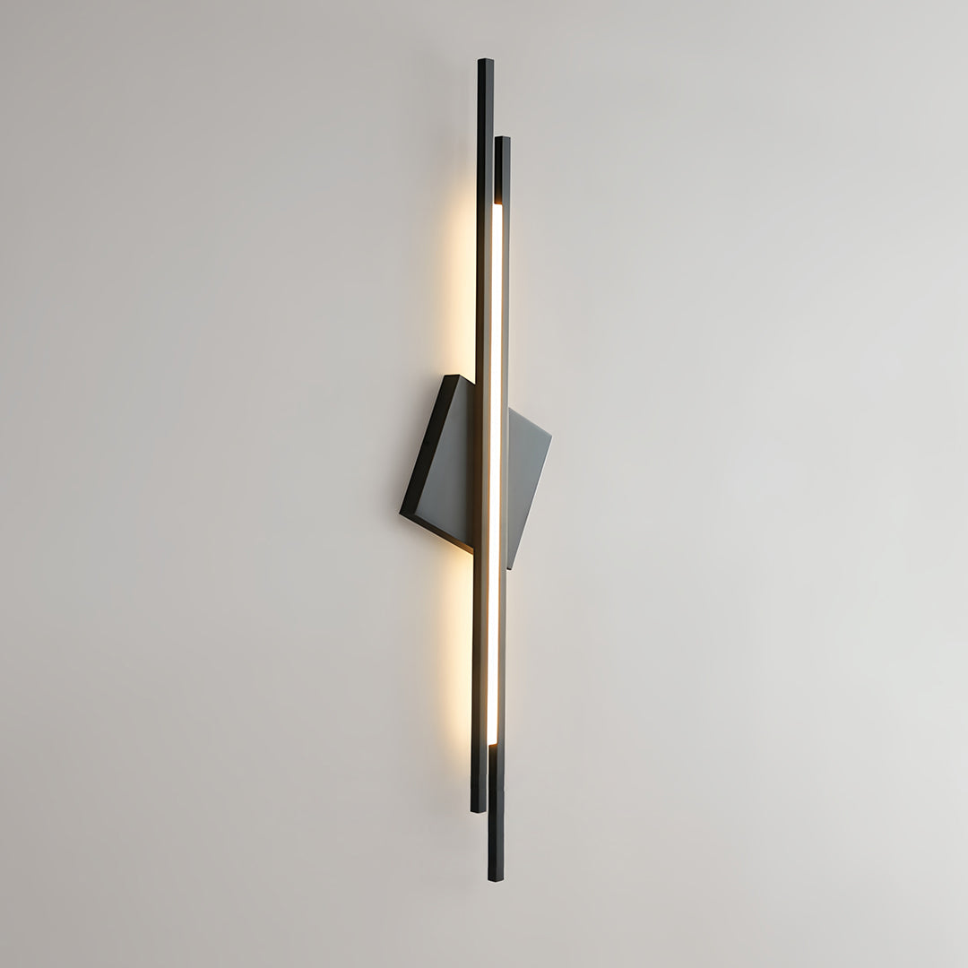 Linear Wall Light Geometric Diamond Accent Sculptural Wall Sconce