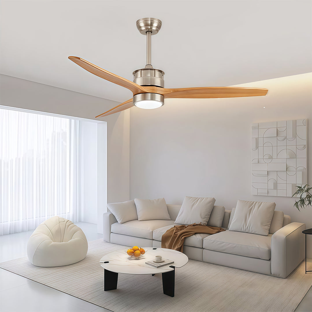 Contemporary Ceiling Fan with Light LED Remote Control Ceiling Fans