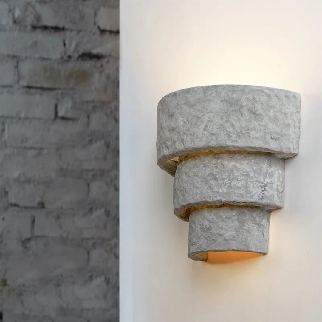 Night Wall Light Cement Up Lighting Minimalist Cement Body Lamp