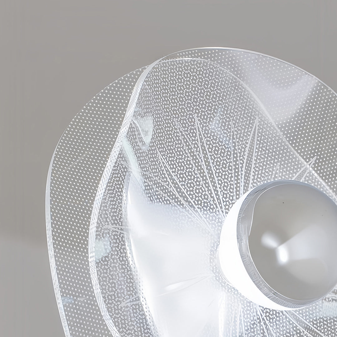 Acrylic LED Chandelier Multi-head  with Chrome Accents Ceiling Light