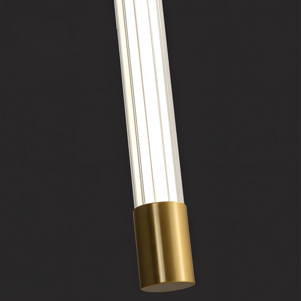 Acrylic Tube Tall Linear Wall Semi - Flush Mount Sconce