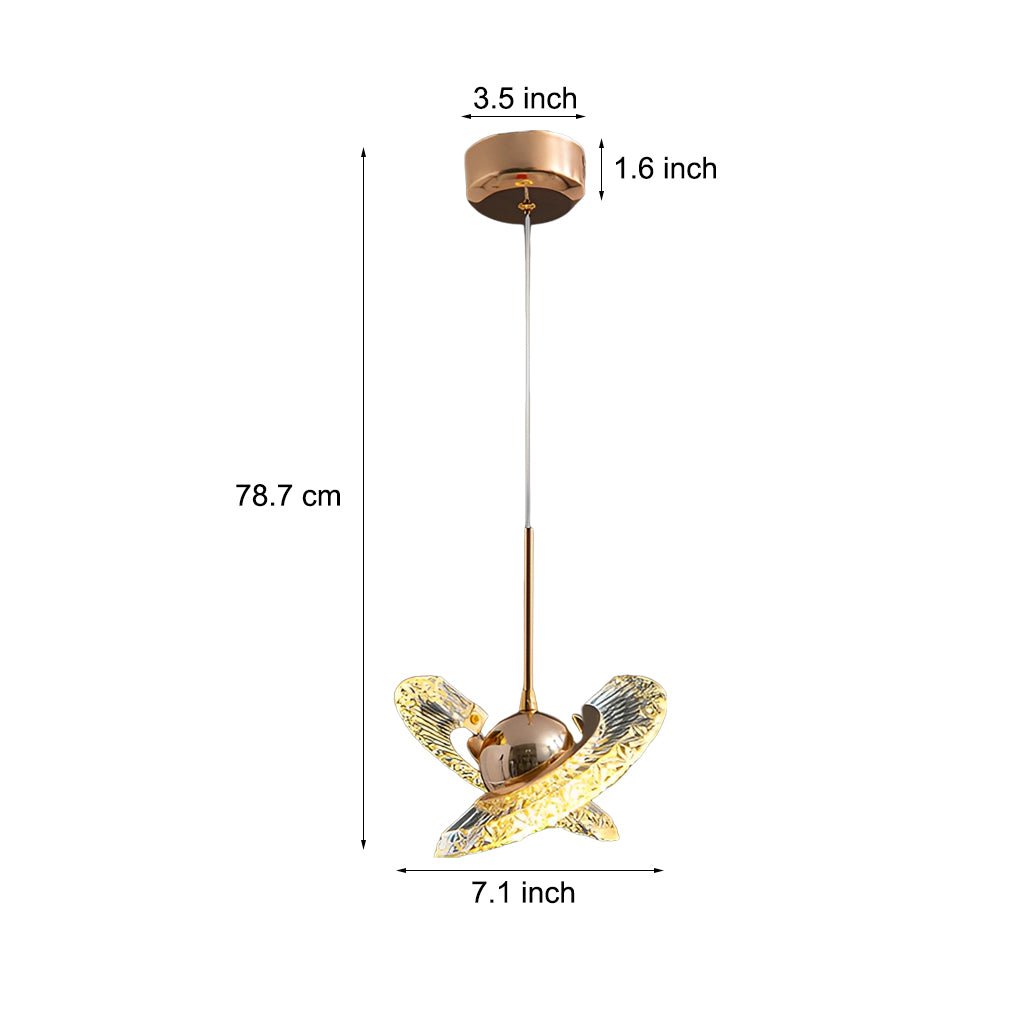 Adjustable Creative Plated Mirror Metal Ball LED Nordic Pendant Lights