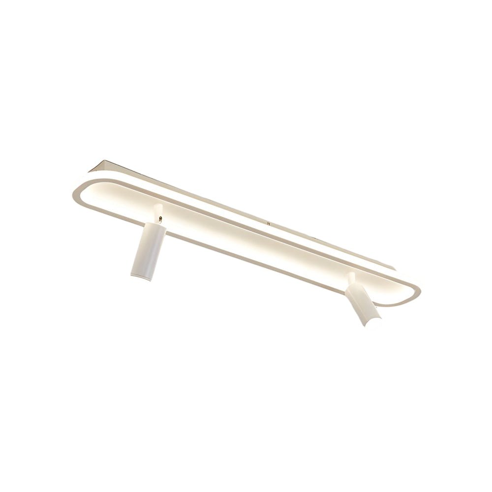 Sleek black adjustable LED ceiling spotlight, providing bright, directional light perfect for accentuating specific areas.