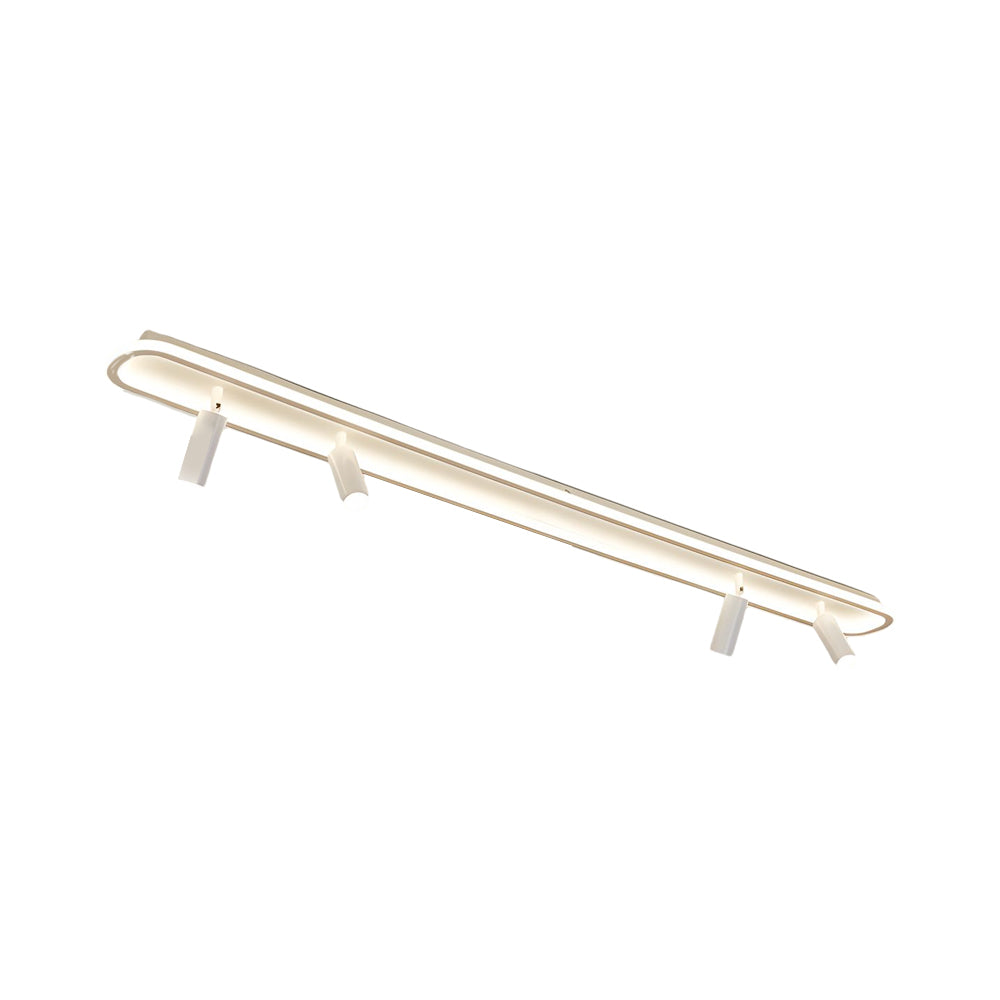 Gold adjustable LED ceiling spotlight with modern design, ideal for adding a touch of sophistication to any room.