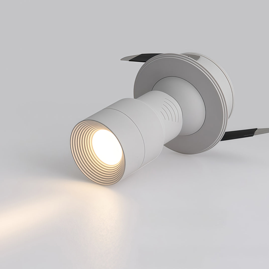 Adjustable led downlights deliver clean recessed lighting with directional control, ideal for highlighting interiors with a sleek, contemporary look.