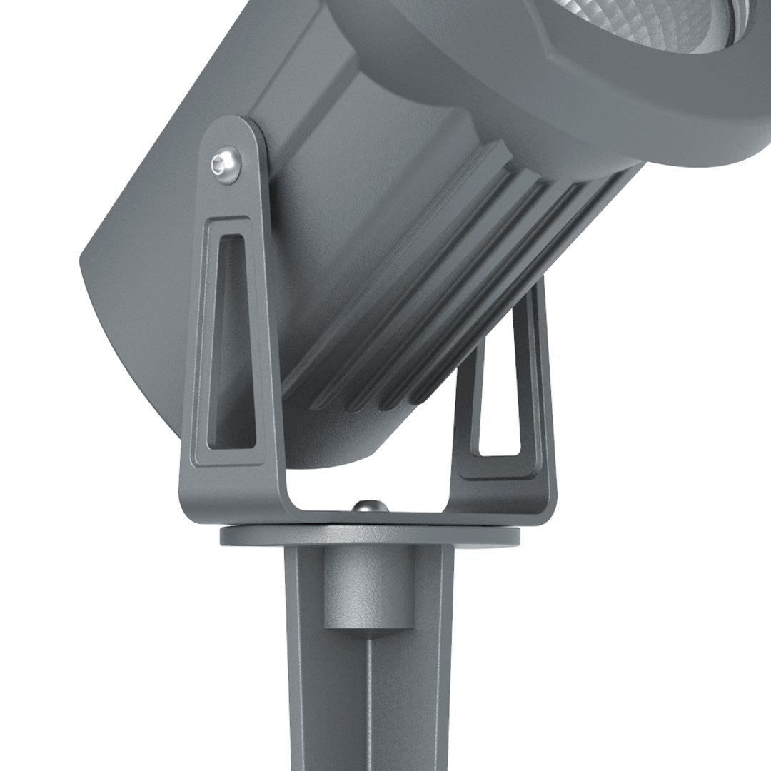 Adjustable spotlight mounting system with heavy-duty bracket for professional lighting installations