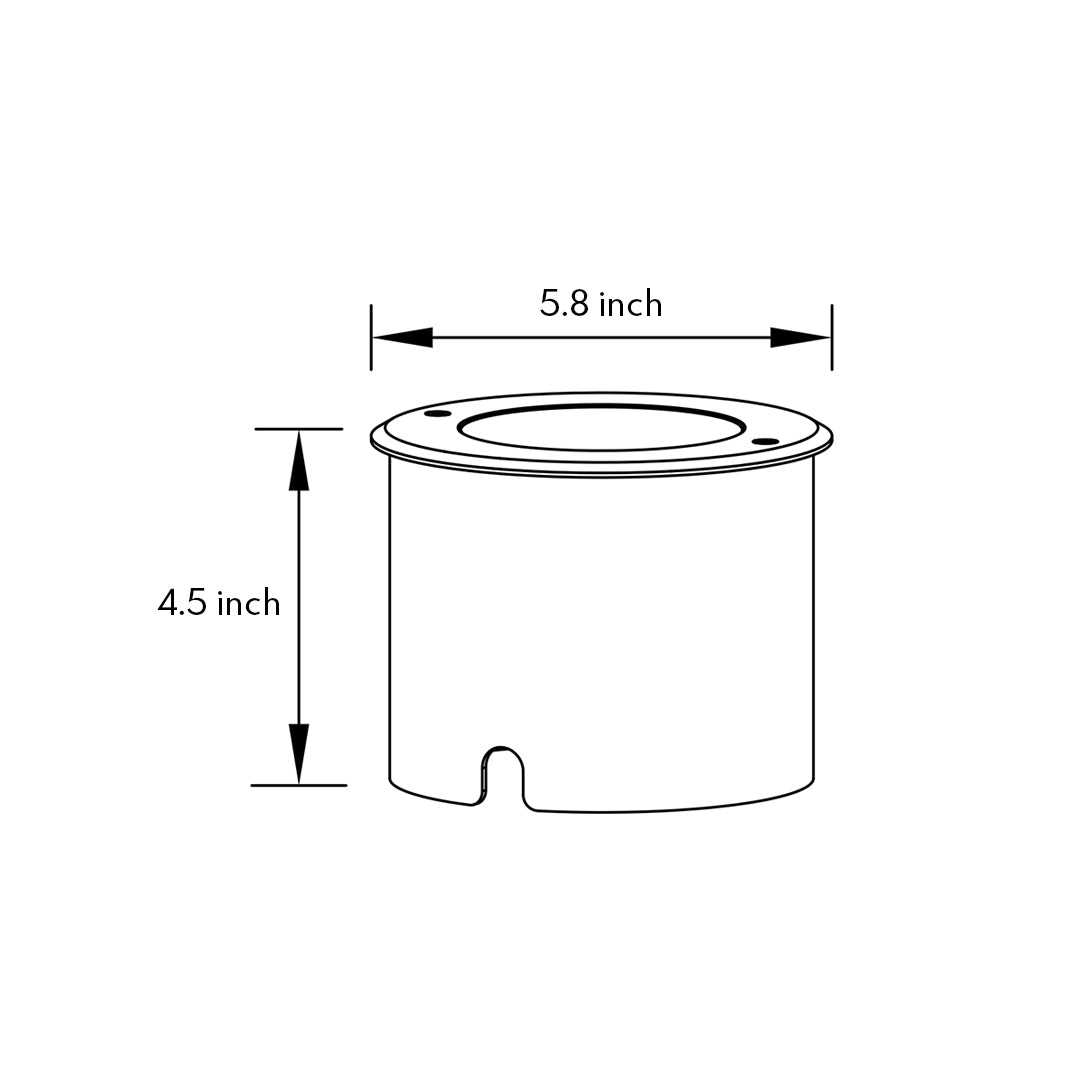 Technical specification drawing showing installation details and beam angle measurements for outdoor spotlights