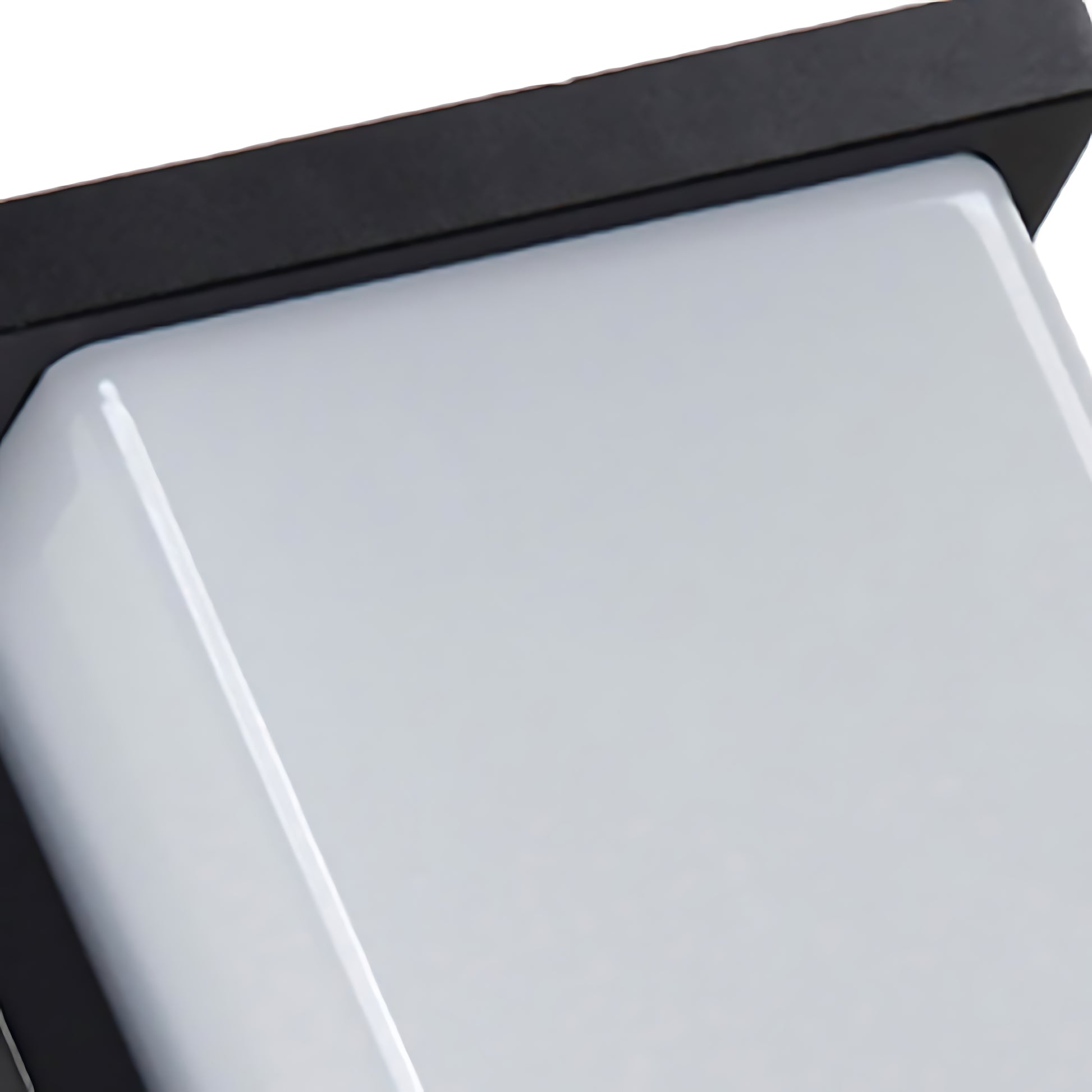 Angled view highlighting the sleek profile and modern design of wall-mounted light fixture