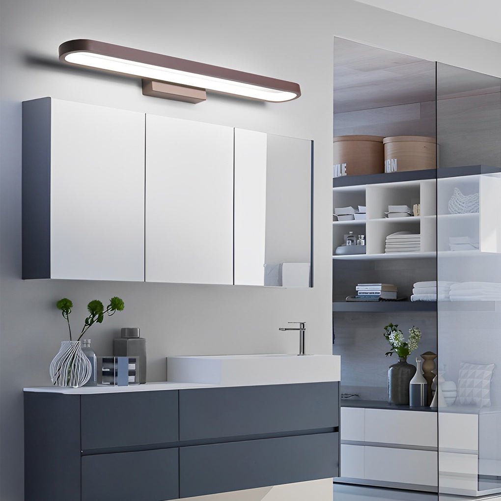 Annular Ring - Shaped LED Bathroom Vanity Light with Slim Linear Profile