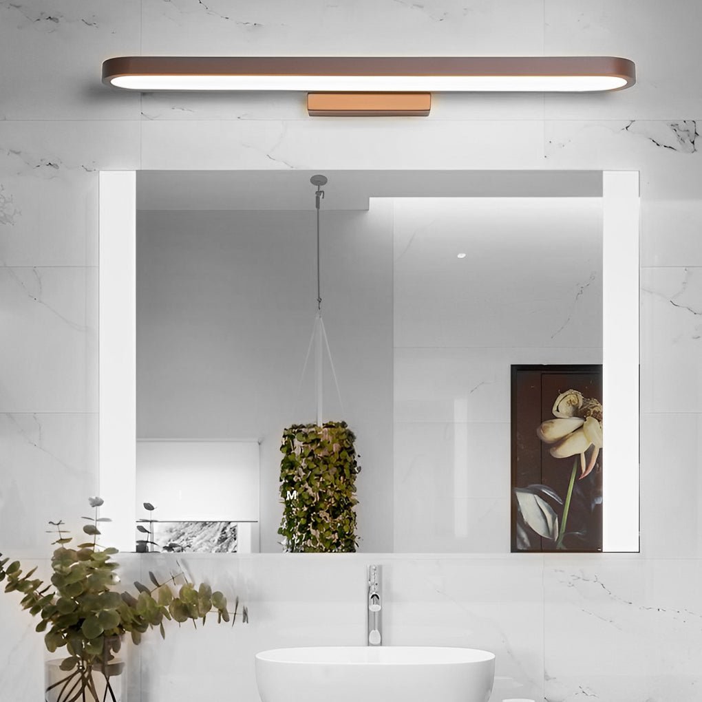 Annular Ring - Shaped LED Bathroom Vanity Light with Slim Linear Profile