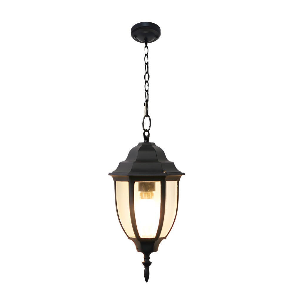 Antique Aluminum Waterproof Glass European Style Outdoor Chandeliers