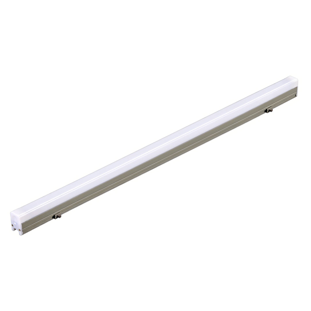 Architectural led strip lighting single linear bar product isolated on white background for modern projects.